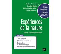 Prépas scientifiques 2025-2026 - Epreuve français-philosophie: Expériences de la nature