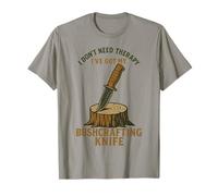 Prepper Bushcrafting Knife Survival Skills T-Shirt