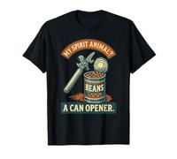 Prepper Survival Bushcrafting Spirit Animal Can Opener T-Shirt