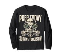 Prepper Survivalist Bug Out SHTF Off Grid Survive Long Sleeve T-Shirt
