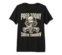Prepper Survivalist Bug Out SHTF Off Grid Survive Premium T-Shirt
