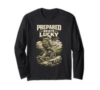 Prepper Survivalist Prepared Beats Lucky Long Sleeve T-Shirt