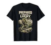 Prepper Survivalist Prepared Beats Lucky T-Shirt