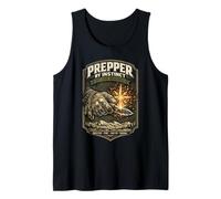 Prepper Survivalist Shelter Fire Water Signal Tank Top