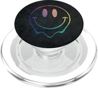 Preppy Aesthetic Cute Trippy Swirl Happy Smile Face PopSockets PopGrip for MagSafe