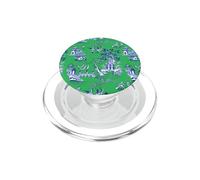 Preppy Blue and Green Willow Pattern Chinoiserie Toile PopSockets PopGrip for MagSafe