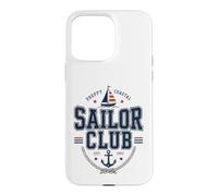 Preppy Coastal Sailor Club Sailorcore Fishermencore Nautical Case for iPhone 15 Pro Max