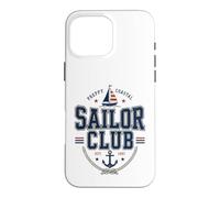 Preppy Coastal Sailor Club Sailorcore Fishermencore Nautical Case for iPhone 16 Pro Max