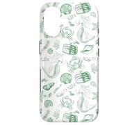 Preppy Coastal Sardine Tin Mermaid Shell Euro Summer Green Case for iPhone 17