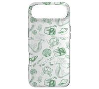 Preppy Coastal Sardine Tin Mermaid Shell Euro Summer Green Case for iPhone Air