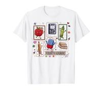 Preppy Doodle Back to School 4th Grade Teacher Girl Boy Value Graphic T-Shirt, Men, White, S