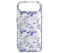 Preppy French Blue Toile Seaside Beach Chinoiserie Case for iPhone Air