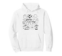 Preppy Game Day Vintage Soccer Mom Cute Streetwear Graphic Pullover Hoodie