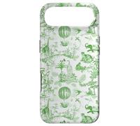 Preppy Green Toile Chinoiserie with Leopard, Monkey, Palms Case for iPhone Air