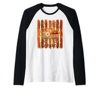 Preppy Hey There Pumpkin Fall Raglan Baseball Tee