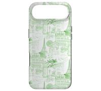 Preppy Kelly Green Paris Toile Cafe Poodle Eiffel Arc Trees Case for iPhone Air