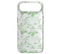 Preppy Kelly Green Toile Coastal Seaside Beach Chinoiserie Case for iPhone Air