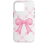 Preppy Pink Ribbon Bow And Trendy Coquette Aesthetic Stuff Case for iPhone 16 Pro Max