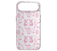 Preppy Pink & White Toile Corgi Dog Case for iPhone Air