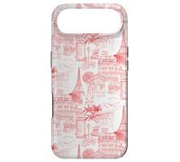 Preppy Red Paris Toile Cafe Poodle Eiffel Arc Trees Case for iPhone Air
