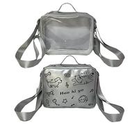 Preppy Styles Ita Backpack Women Shoulder Bag Student School Cats Backpack Handbag Clear Crossbody for Daily Women Ita Backpack