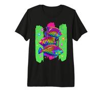 Preppy Tropical Reef Fish Nostalgiacore 90s 80s Distressed Premium T-Shirt