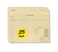 Preprinted Project Jackets, 3-Sided Closed Manila folders, Letter Size