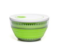 PrepWorks 4 Qt Collapsible Salad Spinner - Space-Saving, BPA-Free, Easy-to-Use for Quick Salad Washing & Drying, Dishwasher Safe
