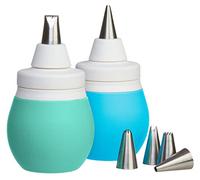 Prepworks by Progressive 8-Piece Frosting Bulb Decorating Kit, Pastel Blue & Turquoise