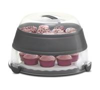 PrepWorks Collapsible Cupcake Carrier, Gray - up to 24 Cup Capacity, Portable for Easy Storage and Transport