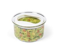 PREPWORKS Progressive International Fresh Guacamole ProKeeper Plastic Kitchen Storage Container with Air Tight Lid (White)