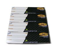 PreRolledCones 200 Pack King Size Pre Rolled Paper Smoking Cones - Natural - Just Fill