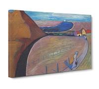 Prerow Station By Marianne Von Werefkin Canvas Print | Gallery Wrapped 30mm Frame Wall Art | 24x16 inches | Ready to Hang | Classic Picture | Living Room Bedroom Lounge Office