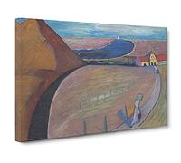 Prerow Station By Marianne Von Werefkin Canvas Print | Gallery Wrapped 30mm Frame Wall Art | 30x20 inches | Ready to Hang | Classic Picture | Living Room Bedroom Lounge Office