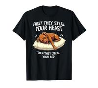 Presa Canario Dog Napping Steal Your Heart Steal Your Bed T-Shirt