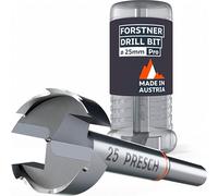 Presch Forstner Drill Bit Ø 25mm - Drill bit for wood with high-precision centering point for perfect round holes - Reliable performance with optimized longevity