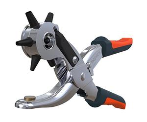 Presch Revolving Punch Plier - Leather Punch - Heavy Duty Hole Punch Tool for Leather and Belts - Belt Hole Puncher