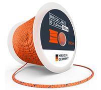 Presch String Line 100m - ⌀ 2,0mm - Polyester - Tear-resistant, weatherproof straightening mason's cord with spool - Knot-resistant construction - Extremely durable brick, builders line