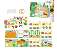 Preschool Activity Book, Cognitive Educational Toy | Sensory Activity Book | for Fun Game Family Home Indoor Entertainment Boys Girls 1-5 Years Old