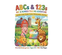 Preschool Activity Workbook Age 3+: 90 pages to Learn Letters, Numbers, Tracing, Colors, Shapes and Animals
