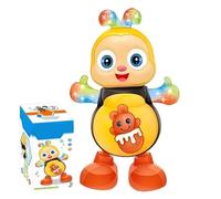 Preschool Bee Toy With Lights Music, Sensory Fun Developmental Cartoon Dancing Bee, Educational Toys Singing Animal, For Kids Christmas Easter Basket Filler Travel Playtime