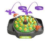 Preschool Board Games 2 Players Kids Interactive Dinosaur Magnetic Rotating