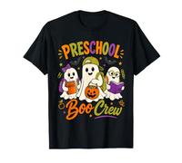Preschool Boo Crew Ghost Halloween Teacher Boys Girls Kids T-Shirt