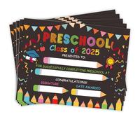 Preschool Certificate Diploma 2025 Classroom Graduation Certificate for Kindergarten Kids Students End of Year Graduation Achievement Awards 25 Count, 8 X 10 Inch