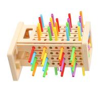 Preschool Color Recognition Game, Draw Rod Tower Ball Challenge, Desk Toy, Parent Guided Learning Activity, Fine Motor Practice Set Draw Stick Tower Game Pull Stick Ball Movement Toy Color Learning