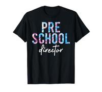 Preschool Director Retro Tie Dye Back to School T-Shirt
