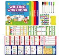 Preschool Educational Activity Toys for Kids Age 3-5: Handwriting Practice Busy Book for 4 5 6 Year Old Boys Girls Learning Resources Gifts for Toddler - Letters Numbers Lines Shapes Training Set