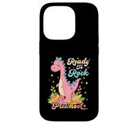 Preschool Girl Dinosaur Dino Back To School Cartoon Pink Case for iPhone 14 Pro