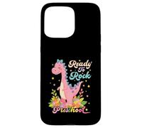 Preschool Girl Dinosaur Dino Back To School Cartoon Pink Case for iPhone 15 Pro Max