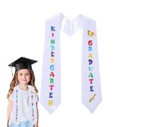 Preschool Graduation Stolen - Nursery Prek Sash | Unisex Kids Plain Satin Cape | Double Layer Printed Band | Shoulder Strap | Children's Graduation Belt for Prize Events |